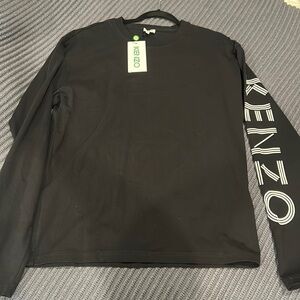 Kenzo Mens Long Sleeve Black Top BRAND NEW WITH TAGS SIZE L